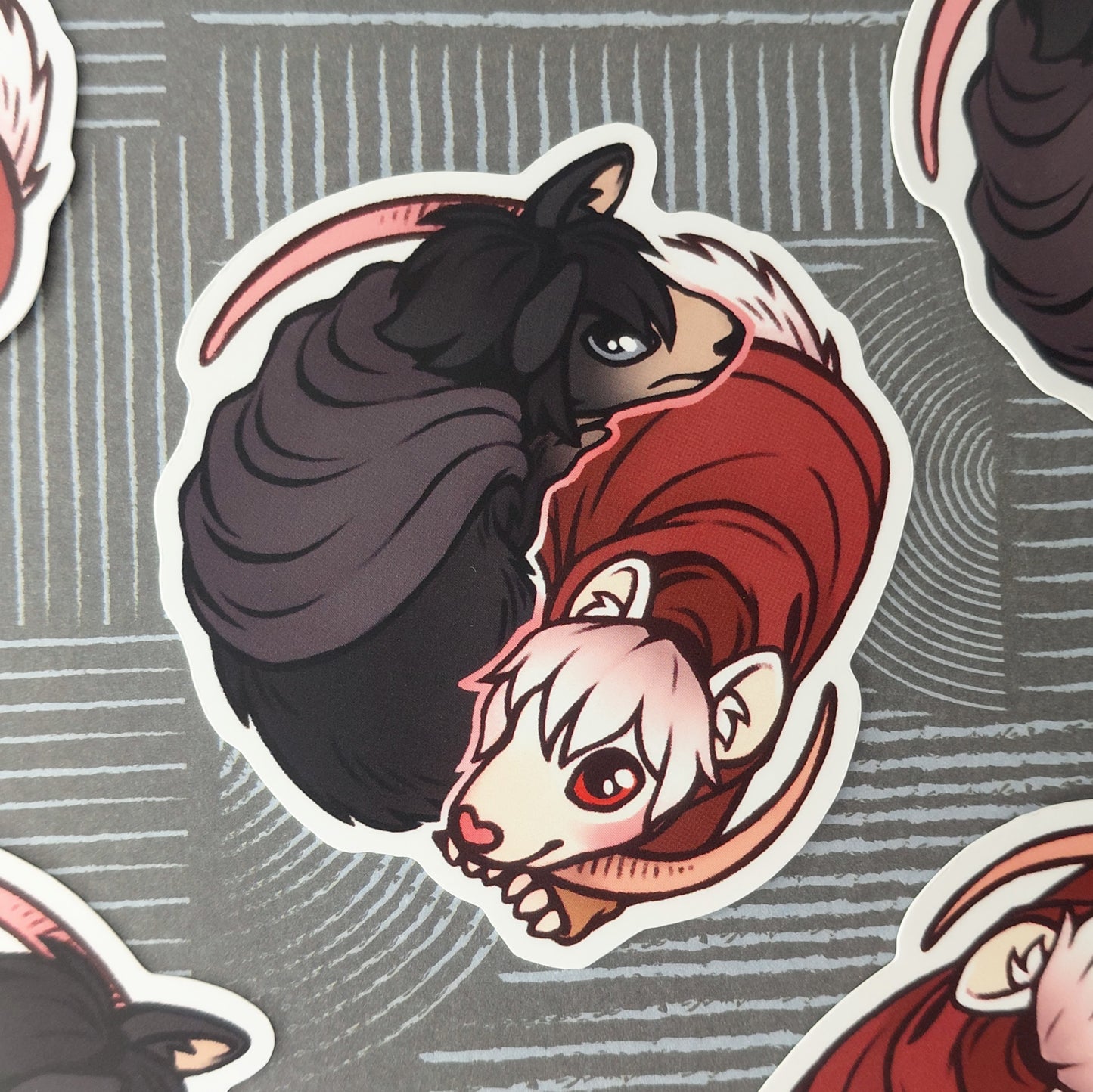 No. 6 Nezumi and Shion Rats sticker