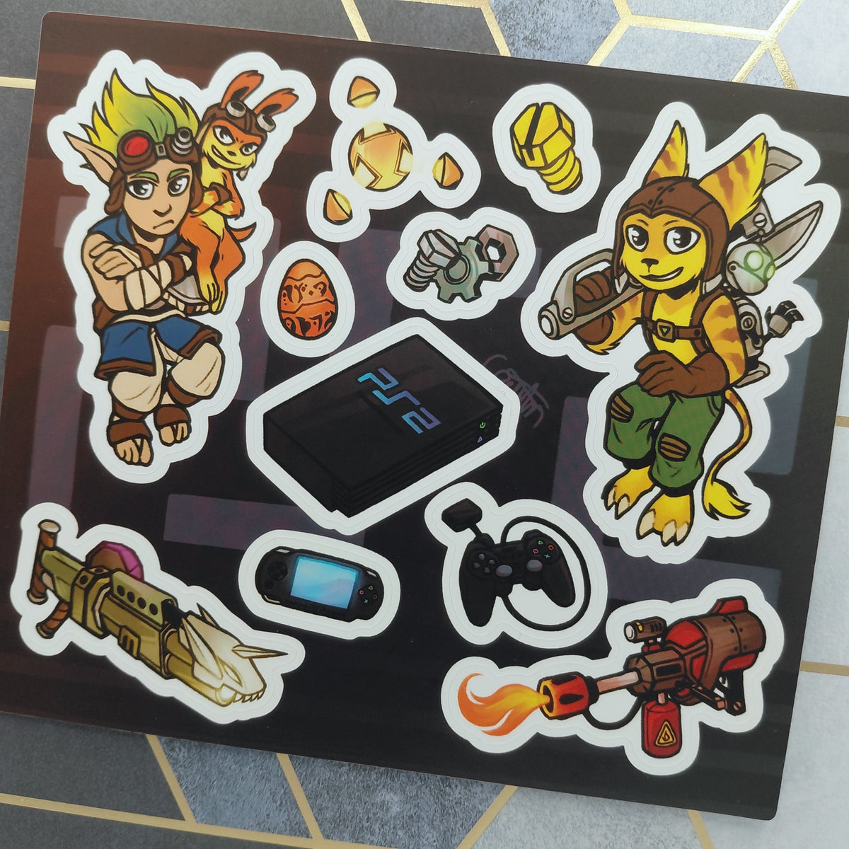 PS2 Platformers Sticker sheet