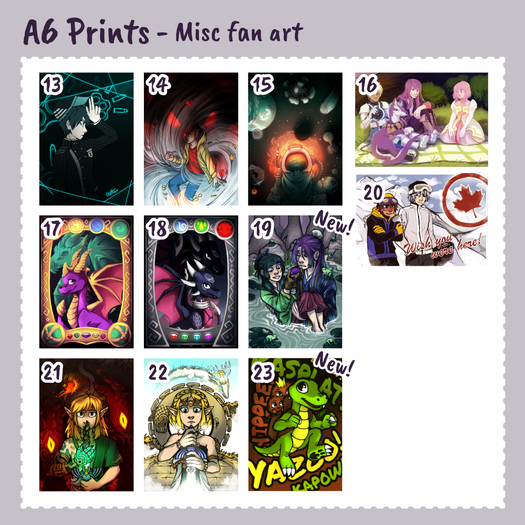 Prints A6 Size (20+ Designs)