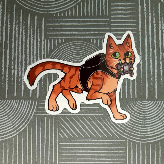 Stray Cat + B12 Sticker