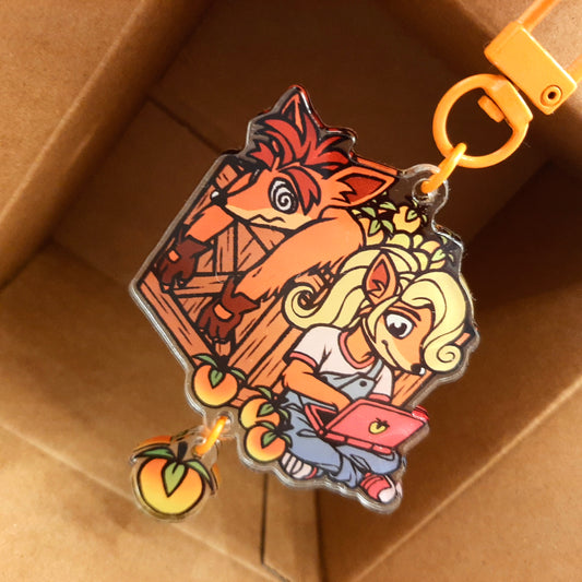 Crash 2-piece charm