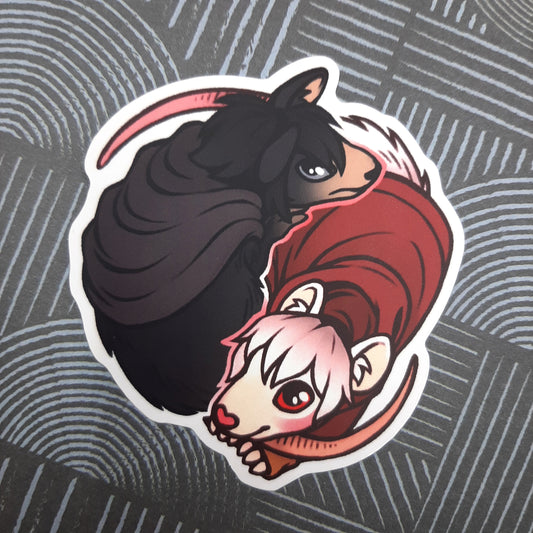 Nezumi and Shion Rats sticker