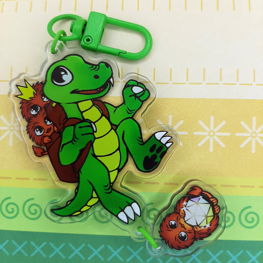 Croc 2-piece charm