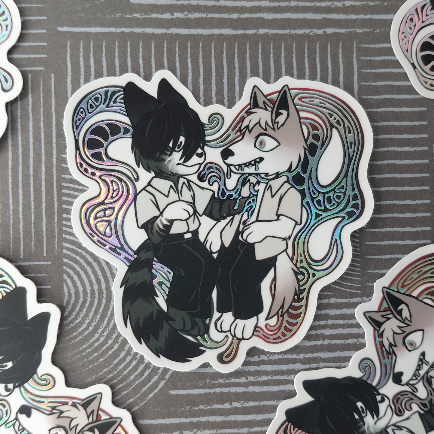 The Summer Hikaru Died Furry Foil Stickers