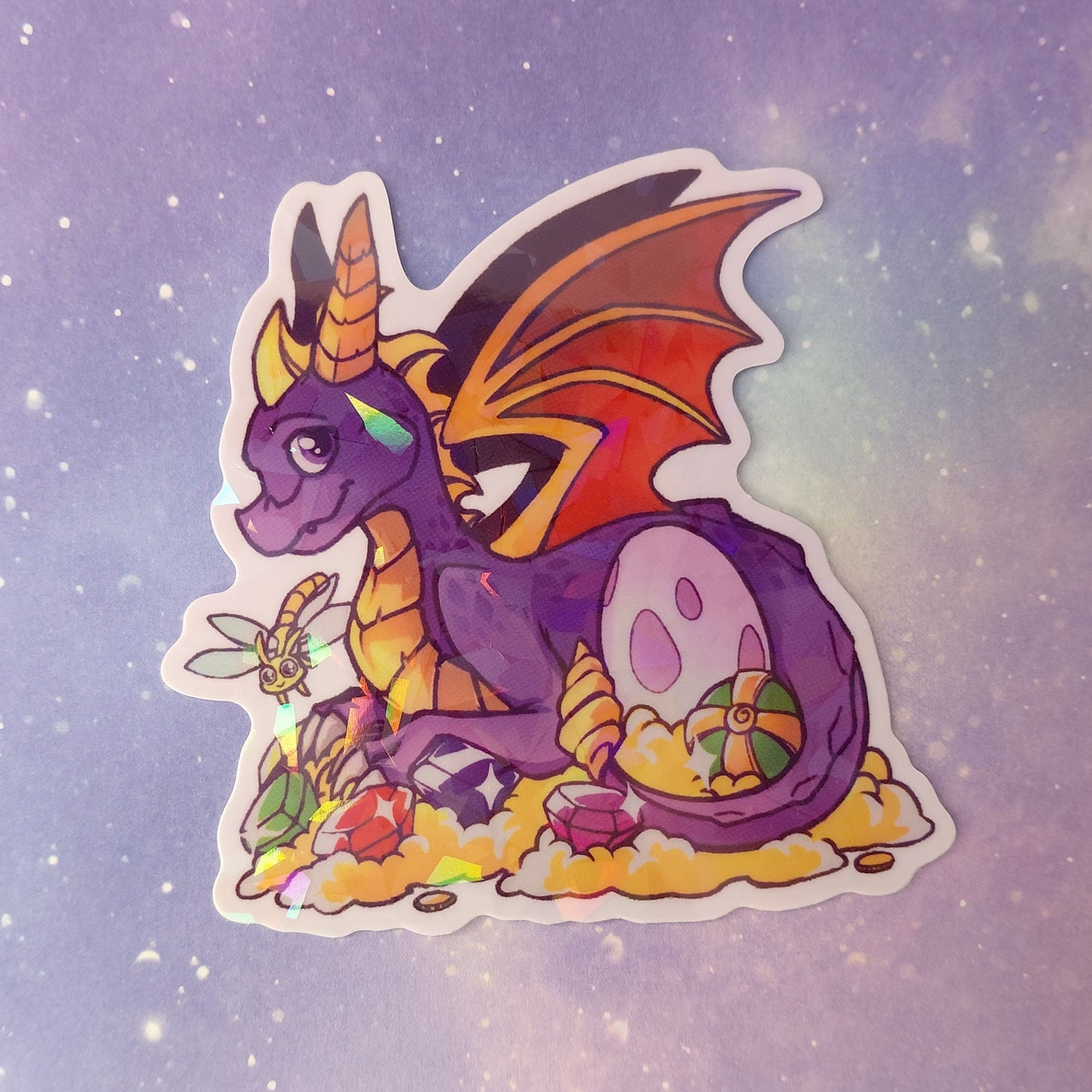 Spyro and Cynder Holographic Stickers
