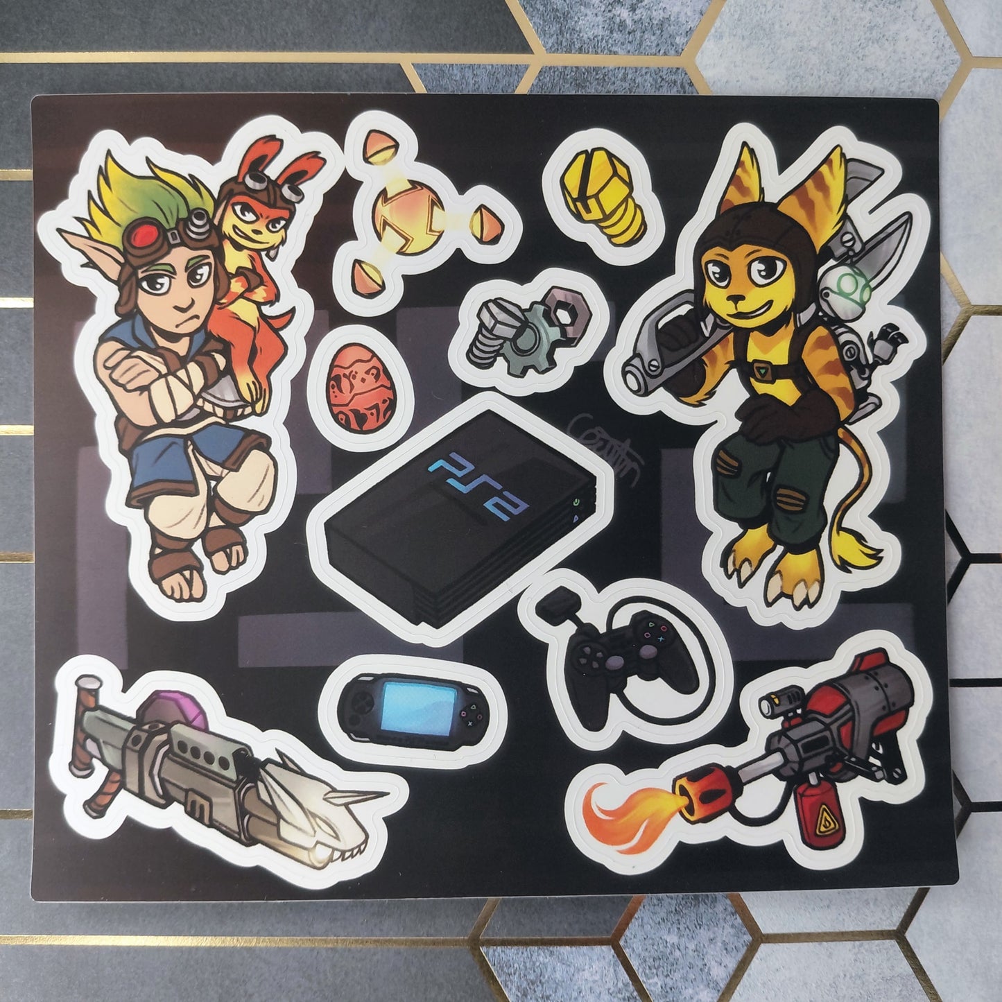 PS2 Platformers Sticker sheet